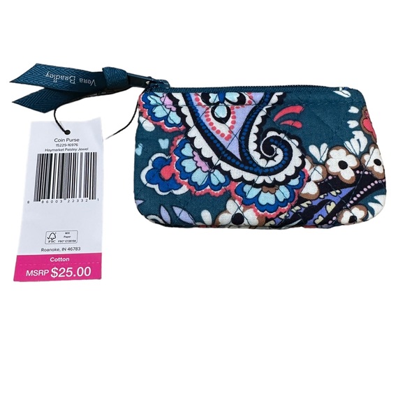 Vera Bradley Haymarket Paisley Jewel Coin Purse - Picture 3 of 6